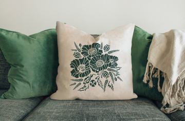 Stencil for decoration XL size (30*30cm), Flower bouquet, #204 - 2 Stencil for decoration XL size (30*30cm), Flower bouquet, #204 - 2