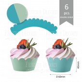 Набор картонных заготовок #005 color_Azure-turquoise Набор картонных заготовок #005 color_Azure-turquoise