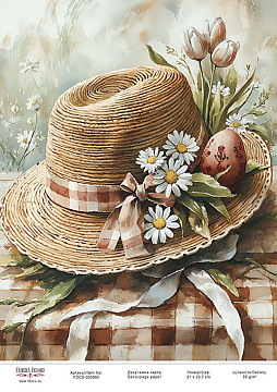 Decoupage card «Spring flowers-16» #000980, 21cm x 29,7cm