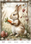 декупажная карта «пасхальный кролик-02» #000904, 21см x 29,7см фабрика декору
