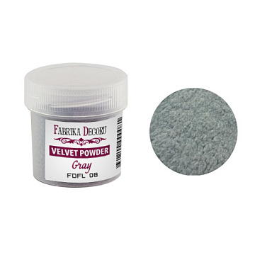 Velvet powder, color gray, 20 ml