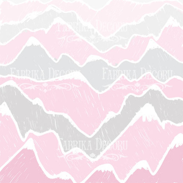 Sheet of double-sided paper for scrapbooking Scandi Baby Girl #21-02 12"x12" - 2