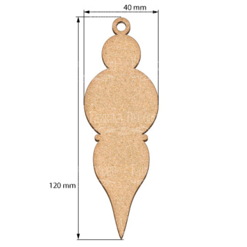 Blank for decoration New year tree toy  18, #449 - 2