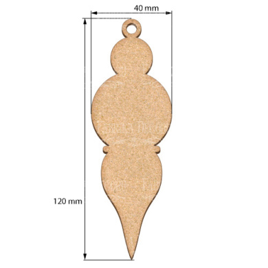 Blank for decoration New year tree toy  18, #449 - 2