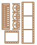 Zestaw ozdób z mdf do dekorowania #47