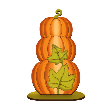 Figurine for painting and decorating #539 "Pumpkin Season" - 2