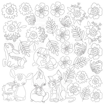 Sheet of paper 12"x12" for coloring using markers, Baby&Mama