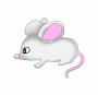 Figurka do kolorowania i ozdabiania "Mała mysz" #310