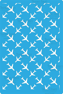 Bastelschablone 15x20cm "Flugzeughintergrund" #229