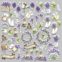 Stanzen-Set Lavendel Provence, 54-tlg