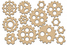 set of mdf ornaments for decoration #207