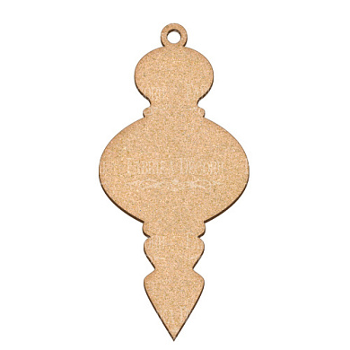 Blank for decoration New year tree toy 3, #434