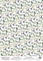 Деко веллум (лист кальки с рисунком) Лесные ягоды, А3 (29,7см х 42см)