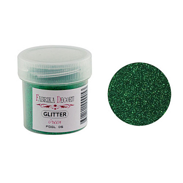 Glitter, Farbe Grün, 20 ml