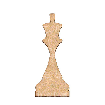  Art board King chess piece 10,5х25 cm