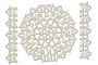 Набор чипбордов Ажурная салфетка и бордюр 1 10х15 см #219
