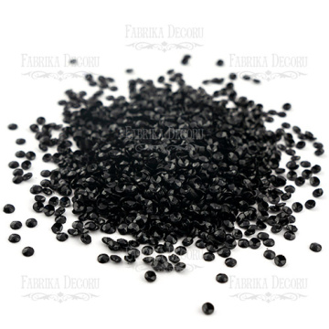 Sequins Round cups, black, #303 - 2