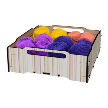 Smart Box-organizer for art, writing implements, fishing tackles and tools, MDF 6mm, 350x350x120 mm, #08 - 2