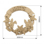 DIY wooden coloring set, Easter wreath with bunnies and inscription "Welcome", #011 - 1