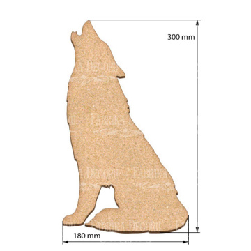 Art board Wolf 18х30 cm - 2  Art board Wolf 18х30 cm - 2
