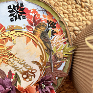 Подарункова кругла коробка "З Україною в серці" - фото