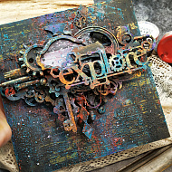 Квадратный арт борд в стиле микс-медиа. Вдохновение и мастер-класс от Елены Ющенко. - фото