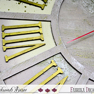 Декорируем заготовку из МДФ.Часы. - фото