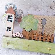 Декоруємо заготовку ключниці. - фото