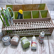 НАСТІЛЬНИЙ ОРГАНАЙЗЕР ДЛЯ ПЕНЗЛИКІВ І ХУДОЖНЬОГО ПРИЛАДДЯ - фото НАСТІЛЬНИЙ ОРГАНАЙЗЕР ДЛЯ ПЕНЗЛИКІВ І ХУДОЖНЬОГО ПРИЛАДДЯ - фото