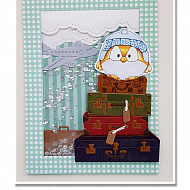 Decorative shaker panels with 'My tiny saprrow girl' die cuts - фото Decorative shaker panels with 'My tiny saprrow girl' die cuts - фото