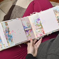 Фотоальбом "Happy" из заготовки. Вдохновение и мастер-класс от Елены Ющенко - фото Фотоальбом "Happy" из заготовки. Вдохновение и мастер-класс от Елены Ющенко - фото