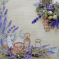 Скрапсторінка з колекції "Journey to Provence". - фото Скрапсторінка з колекції "Journey to Provence". - фото