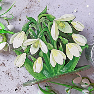 Салфетница "Подснежники" - фото