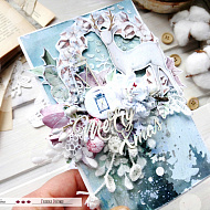 Мастер класс открытка "Первый снег" вместе с Мариной Воробьевой - фото