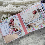 Альбом першого року життя для дівчинки з колекції "BELIEVE IN MIRACLE" - фото