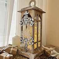 Декоративний ліхтарик із заготовки - фото