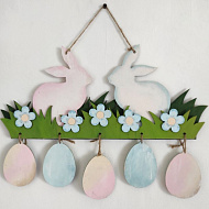 Пасхальний декор "Милі зайченята" - фото