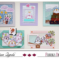 Decorative shaker panels with 'My tiny saprrow girl' die cuts - фото Decorative shaker panels with 'My tiny saprrow girl' die cuts - фото