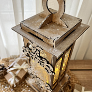 Декоративний ліхтарик із заготовки - фото