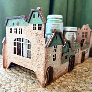 Настільна декоративна підставка "Старе місто" - фото