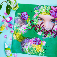 Цветной фон и яркие элементы - легко. Вдохновение от Ксении Ли - фото