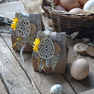 Декор подарочной коробочки для пасхального яичка. Мастер класс от Андреевой Натальи - фото