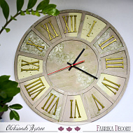 Декорируем заготовку из МДФ.Часы. - фото