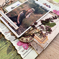 Ботанічна сторінка з гербарієм - фото