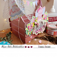 Wooden box for candy bar - фото