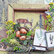 Літня скрапсторінка з колекції «Summer Botanical story» - фото