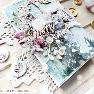 Мастер класс открытка "Первый снег" вместе с Мариной Воробьевой - фото