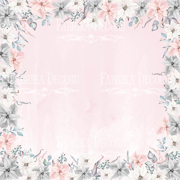 Double-sided scrapbooking paper set  "Winter melody" 8”x8”  - foto 0