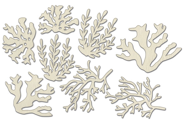 Chipboard embellishments set, "Sea Breeze" #151 Chipboard embellishments set, "Sea Breeze" #151
