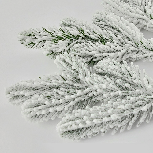 Set of artificial Christmas tree branches Snowy green 5 pcs - foto 4